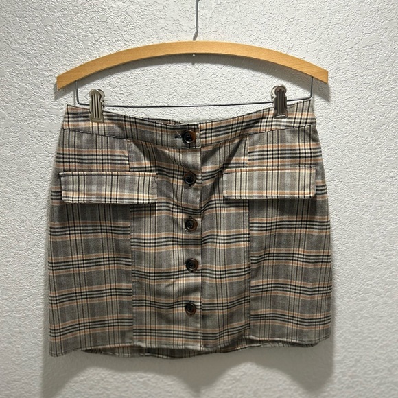 Urban Outfitters Dresses & Skirts - Urban Outfitters Plaid Button-Front Skirt